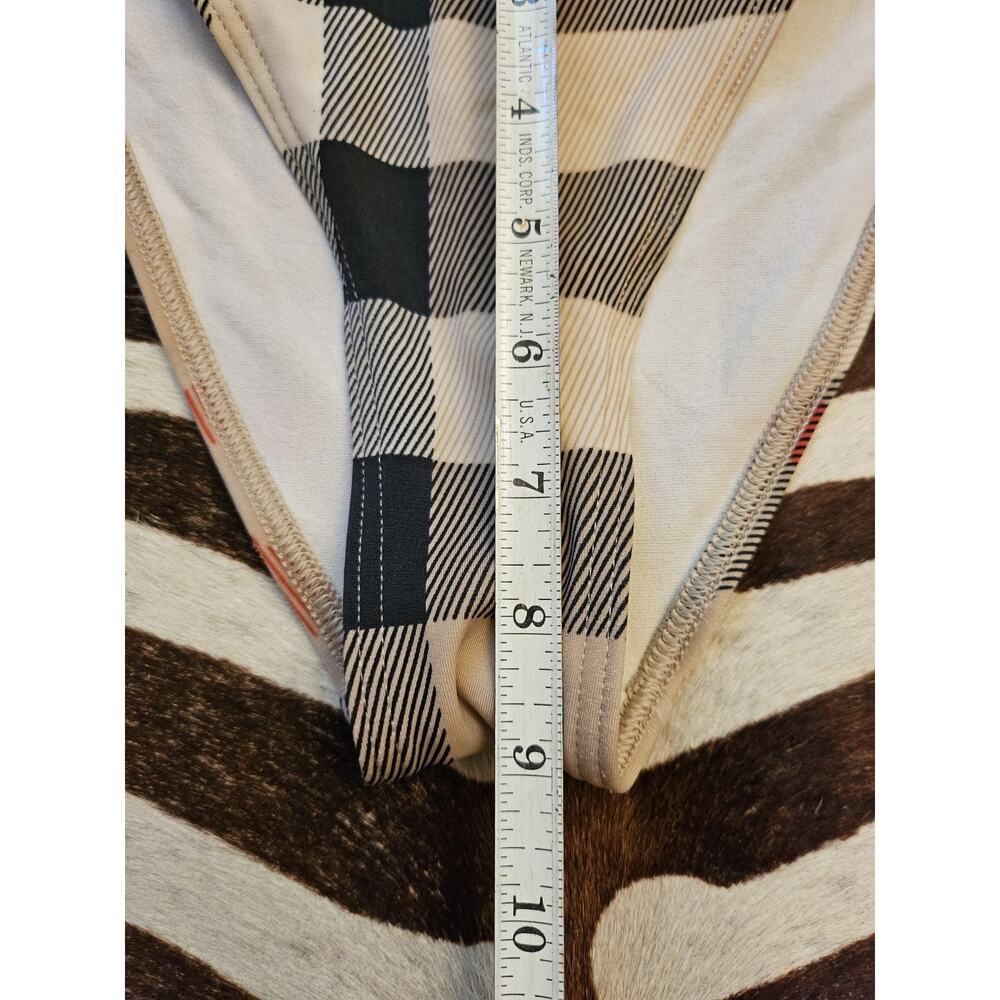 Vintage Y2K Burberry Brit Sz M Bikini Swimsuit Bottom Check Plaid Tie Side - Picture 6 of 7